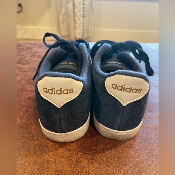 Adidas Ortholite Float Navy suede tennis shoes - Picture 3 of 10